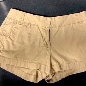 Size 6 cotton khaki shorts j crew